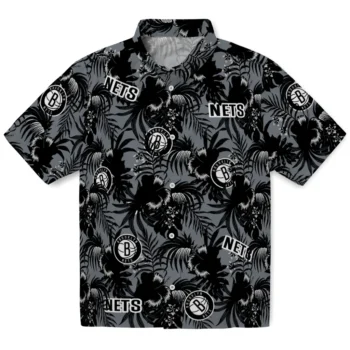 brooklyn nets hibiscus exotic black hawaiian shirts best selling