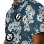 Brooklyn Nets Hawaiian Shirt – Hibiscus Flowers