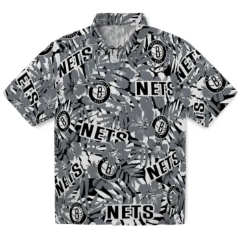 brooklyn nets hibiscus overlay hawaiian shirts best selling