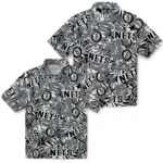 Brooklyn Nets Hawaiian Shirt – Hibiscus Overlay