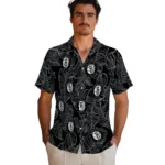 Brooklyn Nets Hawaiian Shirt – Leaf Outline