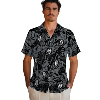 brooklyn nets monstera layer black hawaiian shirts fashion forward