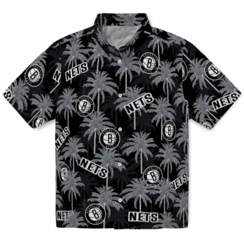 brooklyn nets palm grove black hawaiian shirts best selling