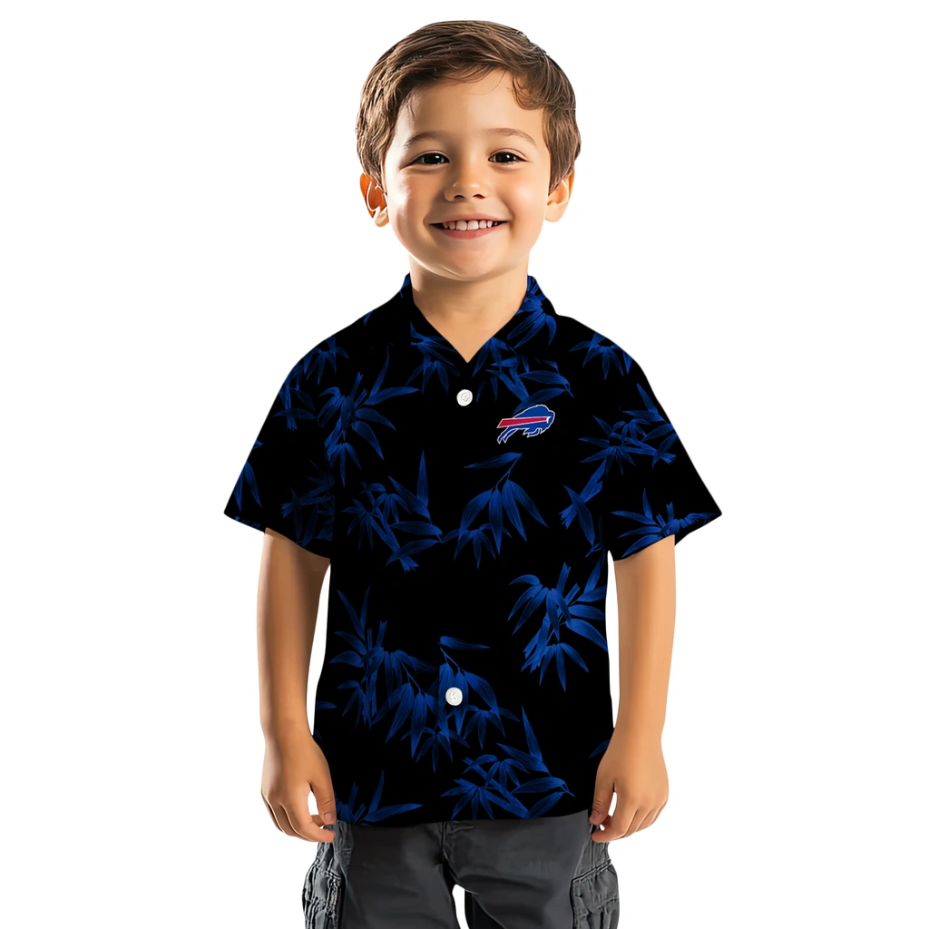 Buffalo Bills Hawaiian Shirt - Bamboo Branches buffalo bills bamboo branches blue black hawaiian shirts top rated