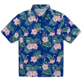 buffalo bills flamingo palms blue hawaiian shirts best selling