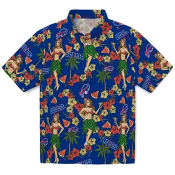 buffalo bills hawaiian girls design blue hawaiian shirts best selling