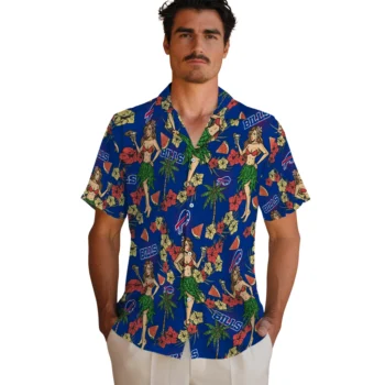 buffalo bills hawaiian girls design blue hawaiian shirts fashion forward