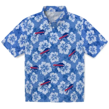 buffalo bills hibiscus cluster blue hawaiian shirts best selling