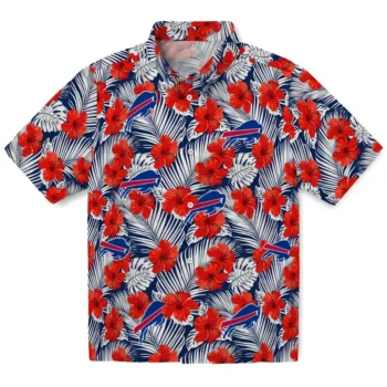 buffalo bills hibiscus fiesta red royal blue hawaiian shirts best selling