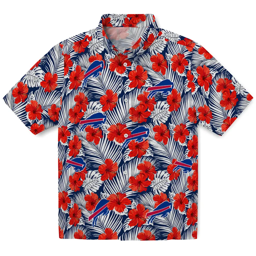Buffalo Bills Hawaiian Shirt - Hibiscus Fiesta buffalo bills hibiscus fiesta red royal blue hawaiian shirts best selling