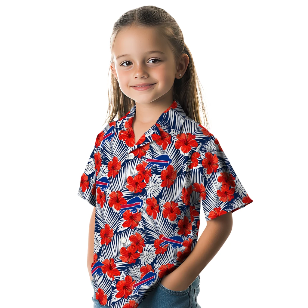 Buffalo Bills Hawaiian Shirt - Hibiscus Fiesta buffalo bills hibiscus fiesta red royal blue hawaiian shirts premium grade