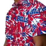 Buffalo Bills Hawaiian Shirt – Hibiscus Overlay