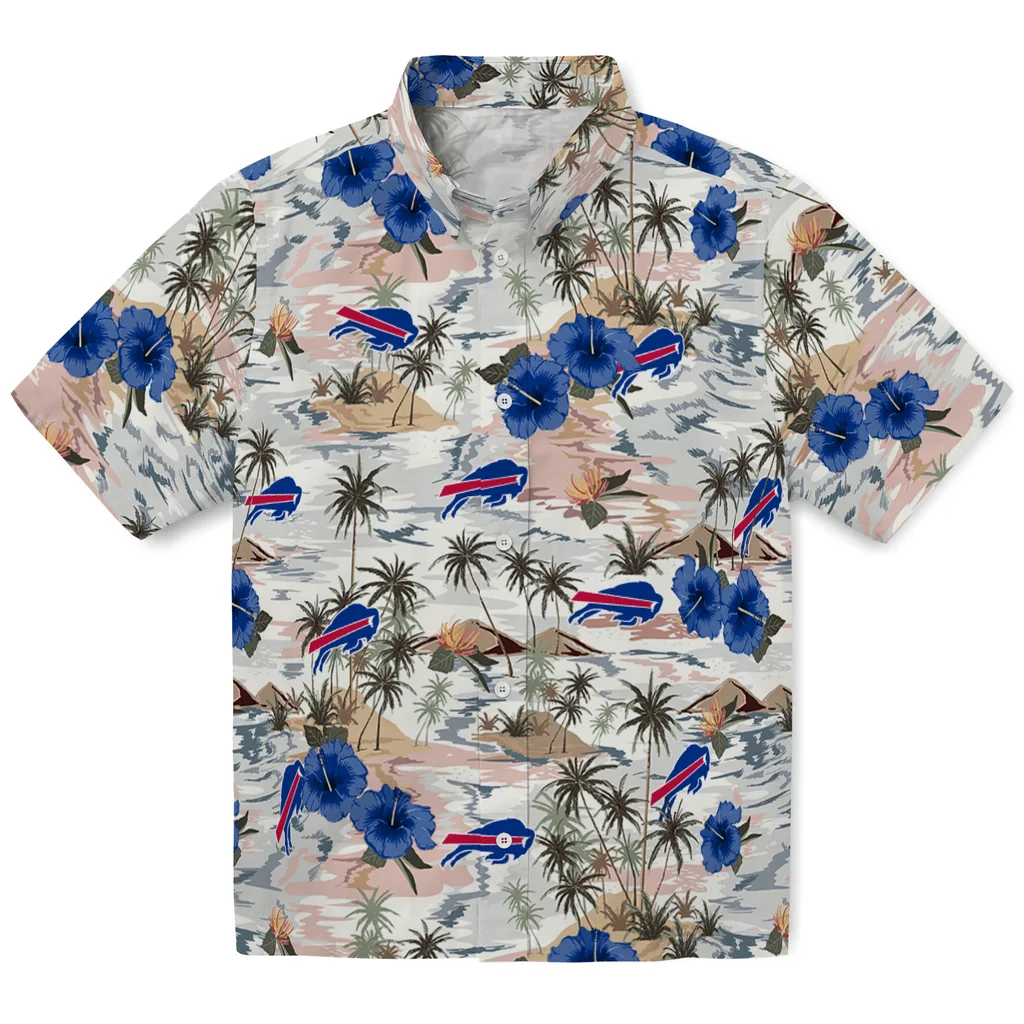 Buffalo Bills Hawaiian Shirt - Hibiscus Seaside buffalo bills hibiscus seaside white hawaiian shirts best selling