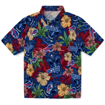 buffalo bills tiki jungle blue hawaiian shirts best selling