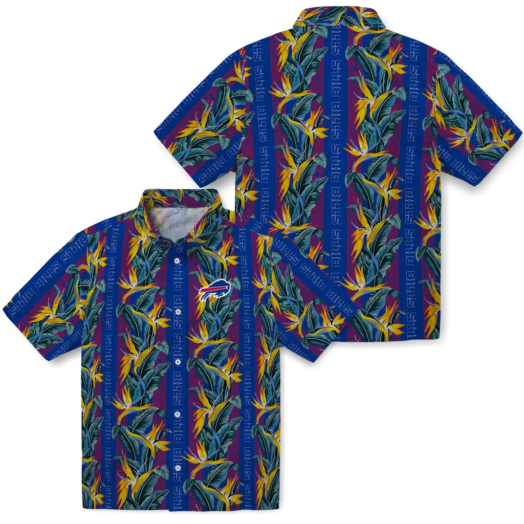 Buffalo Bills Hawaiian Shirt - Paradise Vines buffalo bills paradise vines blue hawaiian shirts high quality