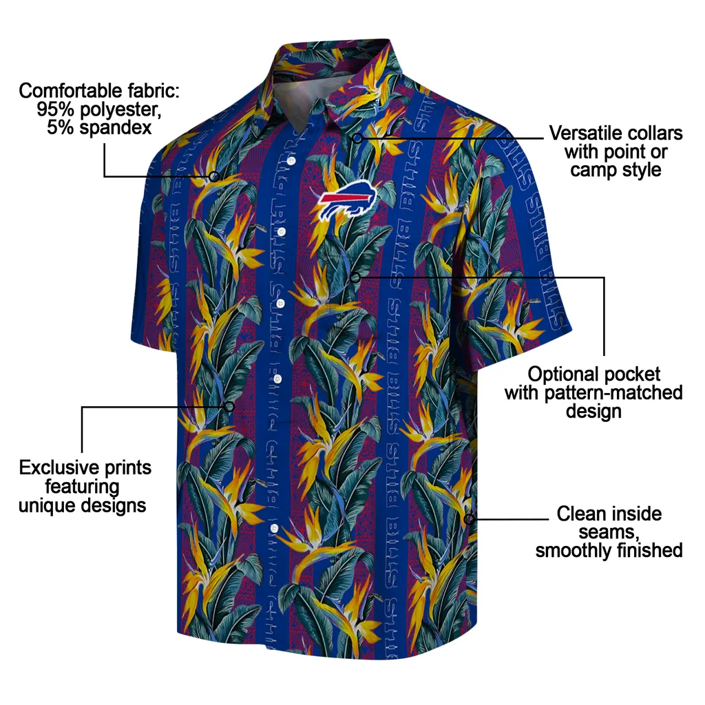 Buffalo Bills Hawaiian Shirt - Paradise Vines buffalo bills paradise vines blue hawaiian shirts new arrival