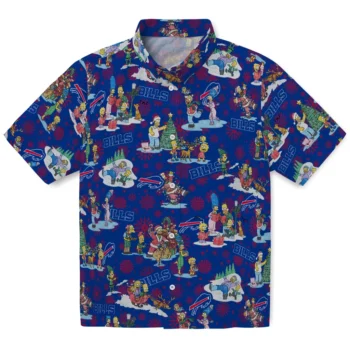 buffalo bills simpsons christmas blue hawaiian shirts best selling