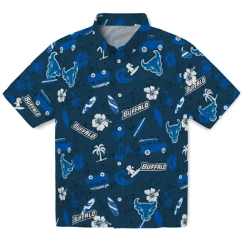 buffalo bulls beach vibe navy hawaiian shirts best selling