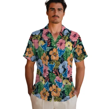 buffalo bulls brilliant hibiscus garden hawaiian shirts fashion forward