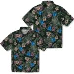 Buffalo Bulls Hawaiian Shirt – Hibiscus Leaves Pattern
