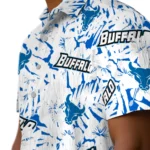 Buffalo Bulls Hawaiian Shirt – Hibiscus Overlay