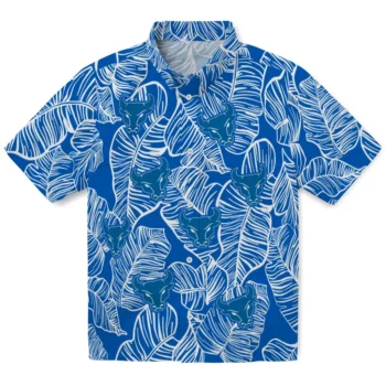 buffalo bulls leaf outline royal blue hawaiian shirts best selling