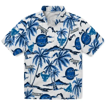 buffalo bulls palm sunset hawaiian shirts best selling