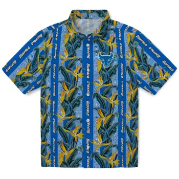 buffalo bulls paradise vines royal blue hawaiian shirts best selling