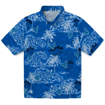 buffalo bulls wave palm royal blue hawaiian shirts best selling