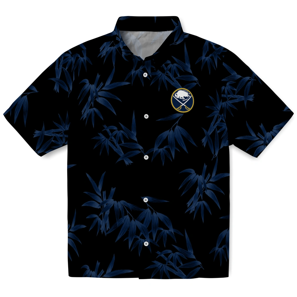 Buffalo Sabres Hawaiian Shirt - Bamboo Branches buffalo sabres bamboo branches navy blue black hawaiian shirts best selling