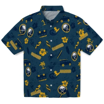 buffalo sabres beach vibe navy hawaiian shirts best selling