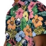 Buffalo Sabres Hawaiian Shirt – Brilliant Hibiscus Garden