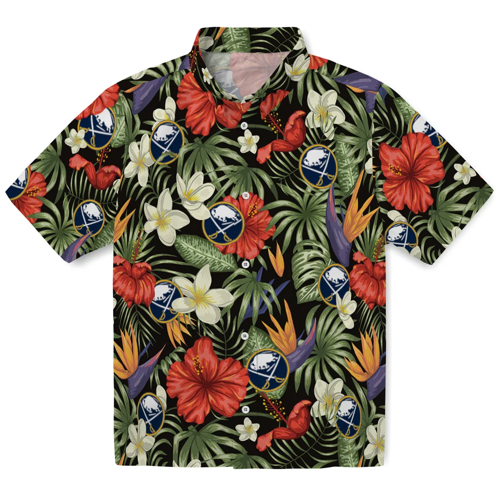 Buffalo Sabres Hawaiian Shirt - Hawaii Floral Hibiscus buffalo sabres hibiscus bird hawaiian shirts best selling