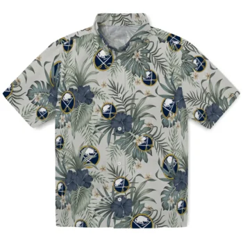 buffalo sabres hibiscus designs beige hawaiian shirts best selling