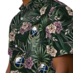 Buffalo Sabres Hawaiian Shirt – Hibiscus Leaves Pattern