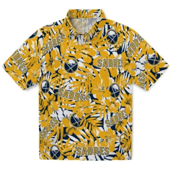 buffalo sabres hibiscus overlay hawaiian shirts best selling