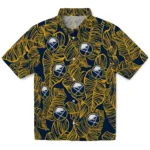 Buffalo Sabres Hawaiian Shirt – Leaf Outline