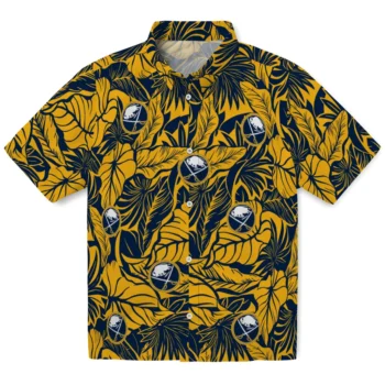 buffalo sabres monstera layer navy blue hawaiian shirts best selling