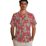 Calgary Flames Hawaiian Shirt – Anthurium Overlay