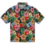 Calgary Flames Hawaiian Shirt – Brilliant Hibiscus Garden