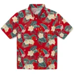 Calgary Flames Hawaiian Shirt – Flamingo and Hibiscus