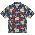 Calgary Flames Hawaiian Shirt – Flamingo Hibiscus