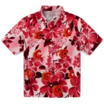 Calgary Flames Hawaiian Shirt – Hibiscus Arrangement