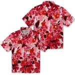 Calgary Flames Hawaiian Shirt – Hibiscus Arrangement