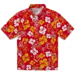 Calgary Flames Hawaiian Shirt – Hibiscus Flower Design