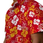 Calgary Flames Hawaiian Shirt – Hibiscus Flower Design
