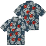 Calgary Flames Hawaiian Shirt – Hibiscus Flowers
