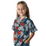 Calgary Flames Hawaiian Shirt – Hibiscus Flowers