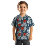 Calgary Flames Hawaiian Shirt – Hibiscus Flowers