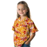 Calgary Flames Hawaiian Shirt – Hibiscus Overlay